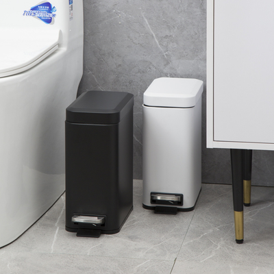 kaufen Stil Rollende Abdeckung Typ Pedal Mülleimer Badezimmer 5L Mülleimer Fuß betrieben Online-Herstellung