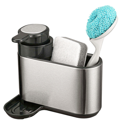 kaufen Küchenwaschbecken ordentlich Caddy Waschbecken Organisator mit Sponge Halter Edelstahl Online-Herstellung