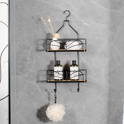 kaufen Badezimmer Metalldraht hängender Organisator, hängender Dusch Caddy Dual Tier Online-Herstellung