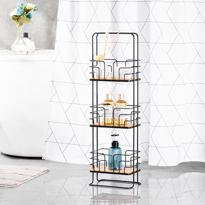 kaufen Stehender Typ Moderne Badezimmer Dusche Caddy 3 Stufen Metalldraht Regal Organisator Online-Herstellung