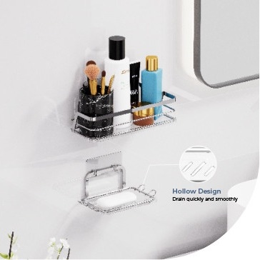 kaufen Edelstahl Dusche Caddy Wandmontierte Eisendrahtträger für die Organisation des Badezimmers Online-Herstellung