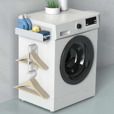 kaufen Funktionale Konstruktion Magnetische Waschmaschine Organisator Einzelstufige Waschmaschine Seitenregal Online-Herstellung