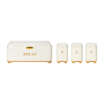 kaufen Kronen-Serie Metall Brotbehälter Set Teekanne Kaffeekanne Küchenspeicher Brotbehälter Küchenorganisator Kanne Online-Herstellung