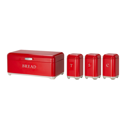 kaufen All-Season Crown-Serie Metall Brotbehälter Set Teekanne Kaffeekanne Küchenspeicher Brotbehälter Küchenorganisator Kanne Online-Herstellung