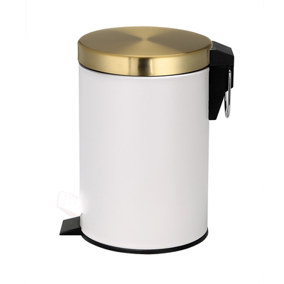 kaufen Rollende Abdeckung Typ SS Runder Mülleimer mit 3L/5L/8L/12L/20L/30L Kapazität und Fußpedalstruktur Online-Herstellung