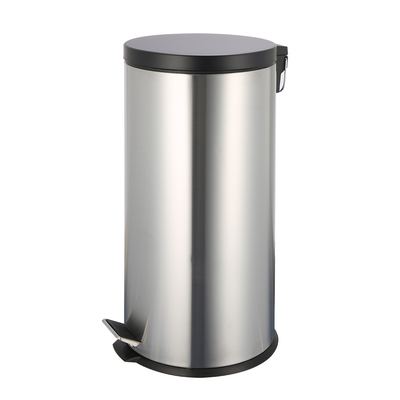 kaufen Rollende Abdeckung Fußpedal Struktur Edelstahl Müllcontainer 3L/5L/8L/12L/20L/30L SS Runde Dose zur einfachen Abfallentsorgung Online-Herstellung