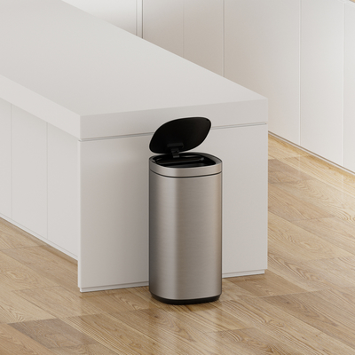 kaufen Batteriebetriebener Haushaltsbehälter 40L Bewegungssensor Mülleimer mit Edelstahlmaterial und automatischer Funktion Online-Herstellung
