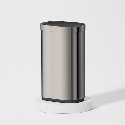 kaufen Großkapazität Induktion Typ Edelstahl Smart Sensor Mülleimer 50L Rechteck Bewegungssensor Behälter für die Küche Online-Herstellung