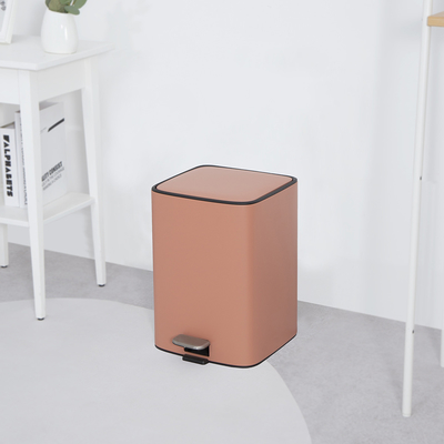 kaufen 18L Edelstahl Weich-Schließ-Quadrat-Pedal-Müllkorb für Wohnzimmer und Büro Fußpedalstruktur Online-Herstellung