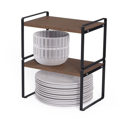 kaufen Stehender Typ Holzelement Modernes Design-Organisator Haushalt Multifunktionales Stilvolles Metall-Küchen-Organisator Online-Herstellung