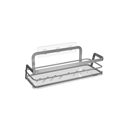 kaufen Stylische Badezimmer-Organisator Saugbecher Eisendraht-Rack Edelstahl keine Bohrungen Wandmontierte Duschkarre Online-Herstellung