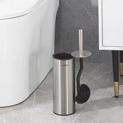 kaufen Silberkurve Toilettenputzbürste mit Halter aus Edelstahl OEM akzeptabel Online-Herstellung