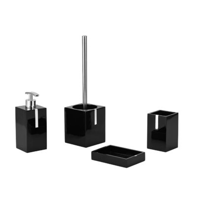kaufen Zubehör für das Badezimmer Set Polyresin Schaum Dispenser Zahnbürste Halter Seife Schüssel Online-Herstellung