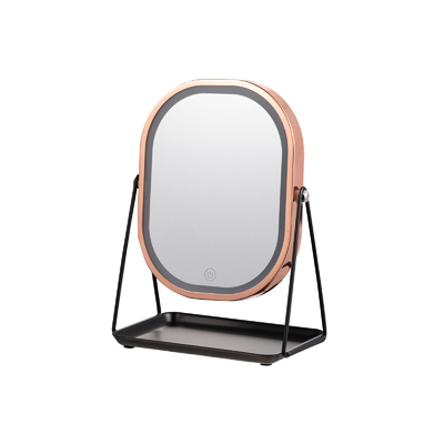 kaufen Einfache Led-Lichtteller Make-up-Spiegel mit Schmuckschachtel Online-Herstellung