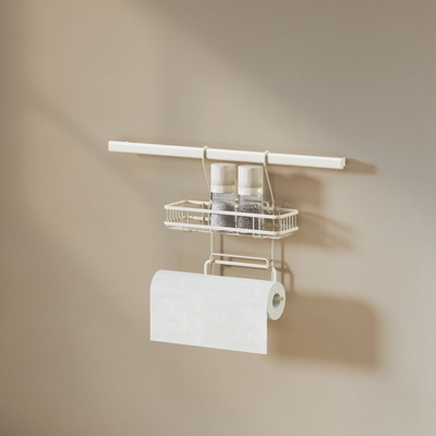kaufen Installationsart Küchenpapierhalter Wandgehängtes Küchenlagerregal Moderner und schlanker Organisator Online-Herstellung