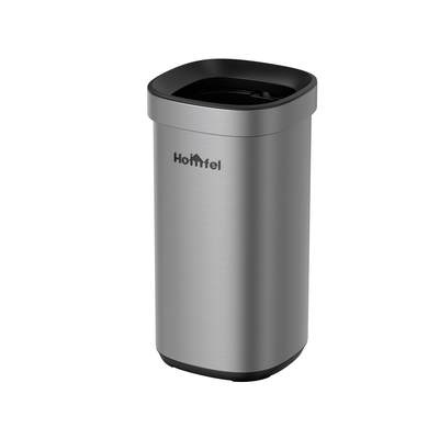 kaufen Stilvolle Rechteckige Edelstahl-Open Top Müllcontainer ohne Deckel für den Haushalt Speicher Eimer 8L / 12L / 20L / 30L Online-Herstellung