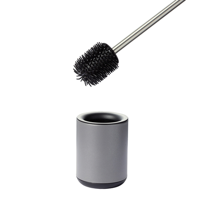 kaufen Moderne Design Edelstahl Toilettenbürste mit Matt Finish und Anti-Fingerabdruck Silikon Online-Herstellung