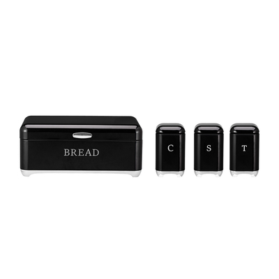 kaufen Kronen-Serie Metall Brotbehälter Set Teekanne Kaffeekanne Küchenspeicher Brotbehälter Küchenorganisator Kanne Pulverbeschichtung Online-Herstellung