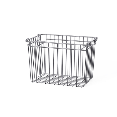 Stackbarer Küchenorganisator aus Edelstahl Drahtkorb 260x180x80mm