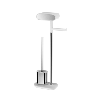 Edelstahl Badezimmer Toilettenbürste und Rollenhalter Set OEM frei stehend
