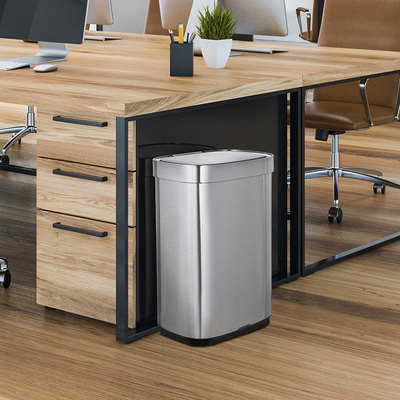 Automatischer rechteckiger berührungsloser Müllcontainer, SS Smart Sensor Müllcontainer