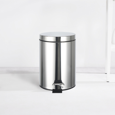 Struktur Fußpedal Mülleimer Haushalt Rundmetall Edelstahl 3L 5L 12L 20L 30L