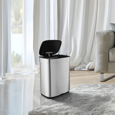 Automatischer Haushalt Smart Sensor Müllcontainer Berührungsloses Großvolumen Edelstahl