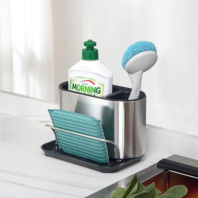 Einstufige Edelstahl Küchenspüle Caddy Regal Trocknungsregal für ordentliche Organisation