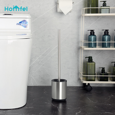Badezimmer Rund TPR Toilettenbecher Reinigungsbürste mit Halter frei stehend