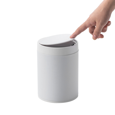 Drücken Sie Öffnen 1.5L Edelstahl Desktop Mini Mülltonn für Büro- und Hausmüll