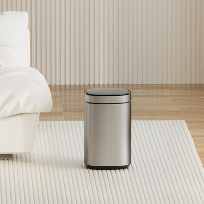 Rollende Abdeckung Typ 20L Smart Sensor Bin aus Edelstahl für den Haushalt mit berührungsfreiem Bewegungssensor und großflächigem Design