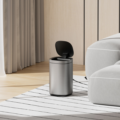 Bewegungssensor Berührungslos Großkapazität Haushalt Edelstahl Smart Sensor Automatischer Mülleimer 30L Batterie