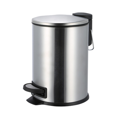 Küche Schlafzimmer Zuhause Haushalt Pedalbehälter Runder Edelstahlmüllbehälter mit dünnem Deckel OEM/ODM 3L/5L/12L/20L/30L