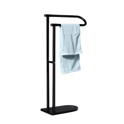Stehendes Haushaltsbadezimmer Metallklappbares, kompaktes, freistehendes Handtuchhalter