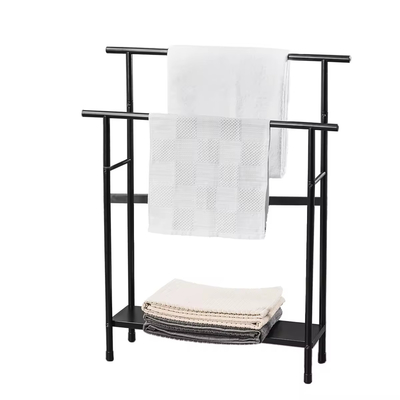 Auslösbares, stehendes Haushaltsbadezimmermetall FOLDABLE, kompakte, frei stehende Handtuchhalter
