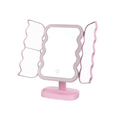 Klappbares Stehendes Make-up-Spiegel mit Vanity-Tray