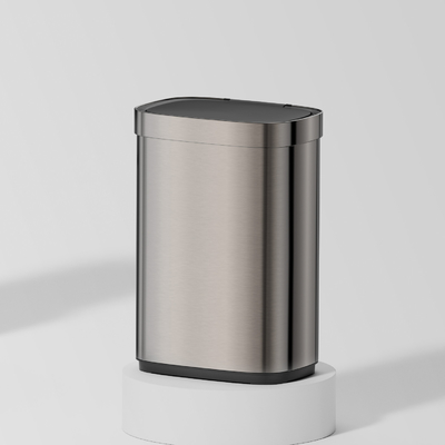 Edelstahl 65L Berührungslos Smart Sensor Müllcontainer automatischer Müllcontainer für Küche Wohnzimmer