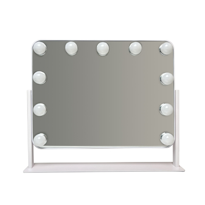 rectangle adjustable smart led light bubble countertop Makeup Mirror